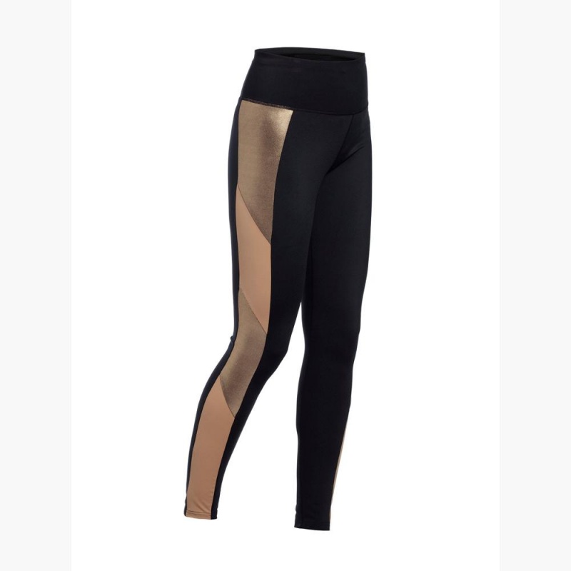 Goldbergh Mosaic Leggings Gold | DUFVMT581