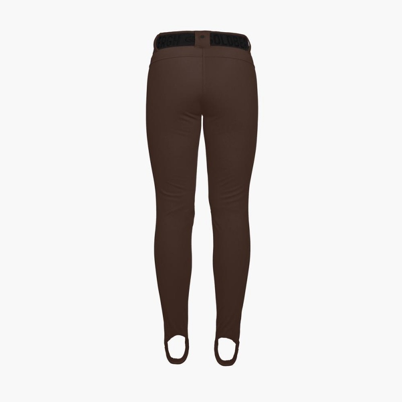 Goldbergh PARIS long Skihose Dunkelbraun | KCMVLY178