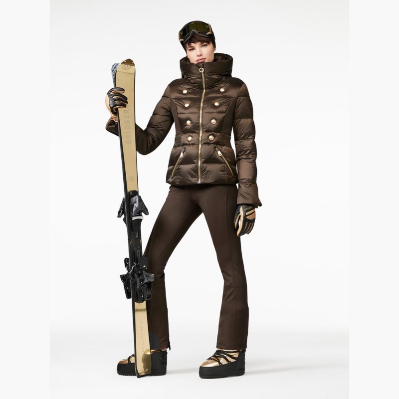 Goldbergh PIPPA Skihose Dunkelbraun | OJBTNR640