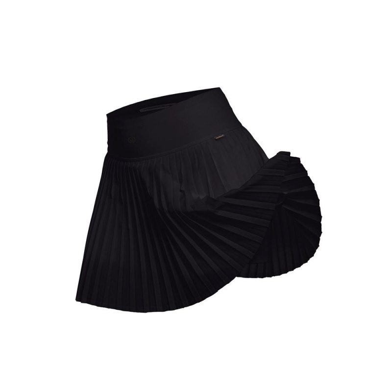 Goldbergh PLISSÉ Rock Schwarz | IGPRHW576