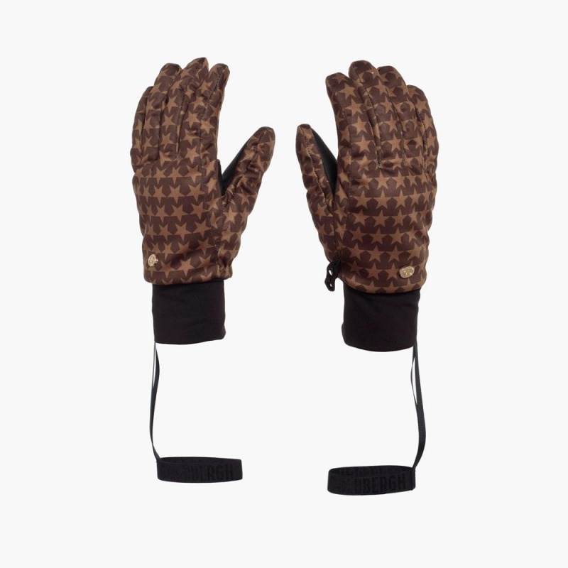 Goldbergh POLARIS Ski Handschuhe Dunkelbraun | CXNLHO208