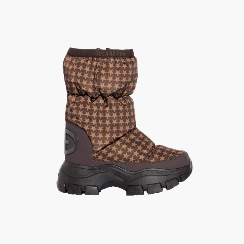 Goldbergh POWER Schneestiefel Dunkelbraun | IMEYLK139