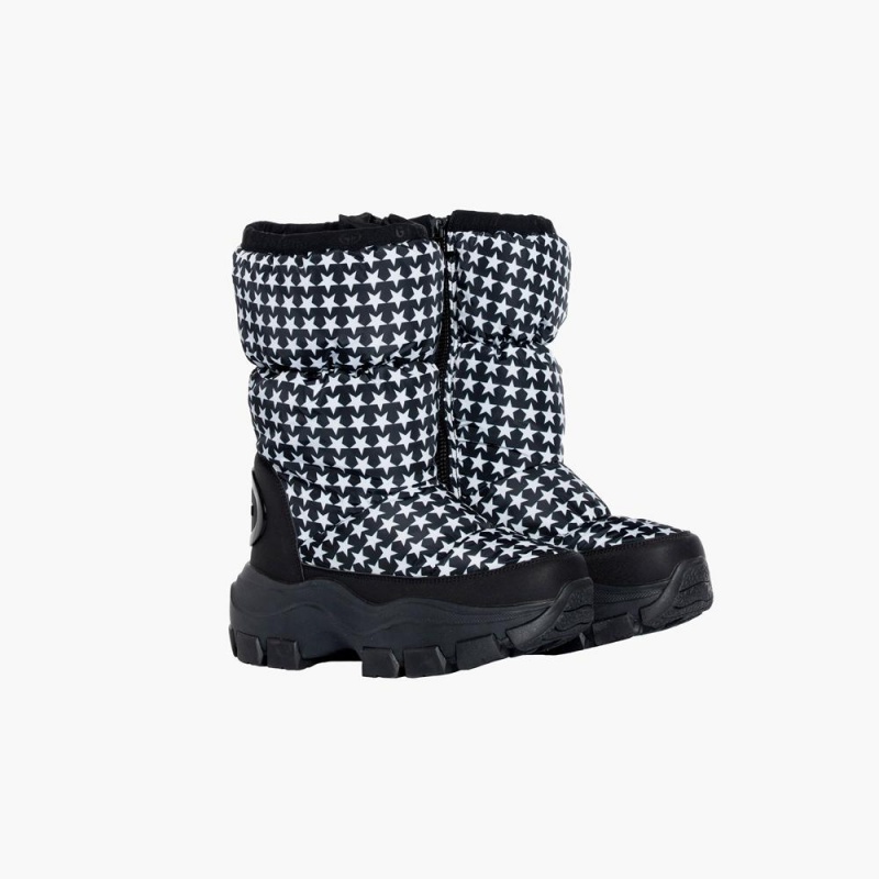Goldbergh POWER Schneestiefel Schwarz Weiß | WFTVSK843