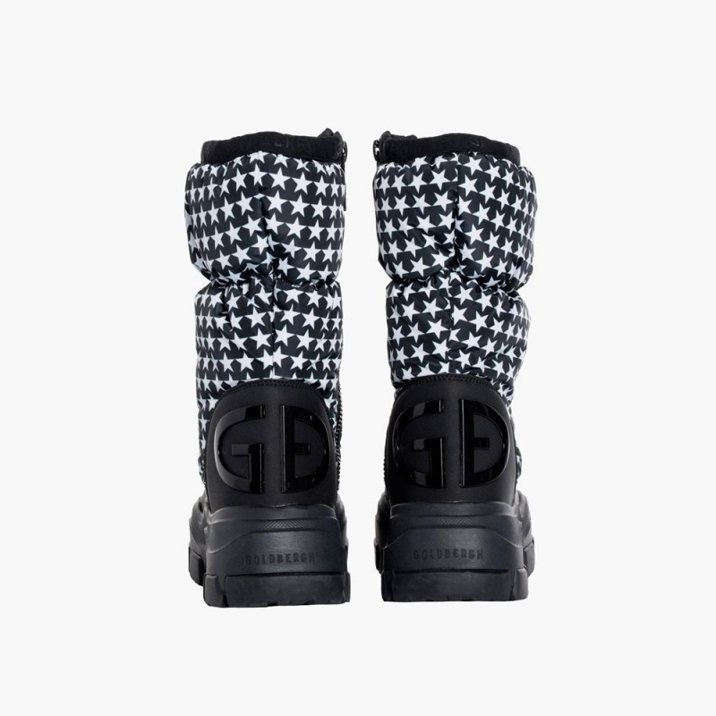 Goldbergh POWER Schneestiefel Schwarz Weiß | WFTVSK843