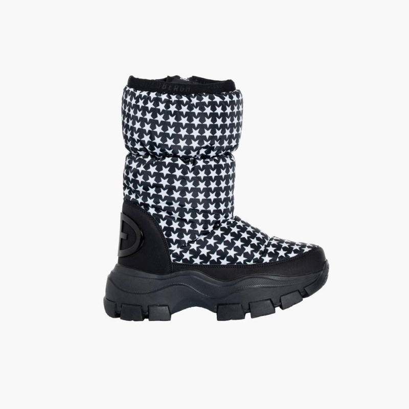 Goldbergh POWER Schneestiefel Schwarz Weiß | WFTVSK843