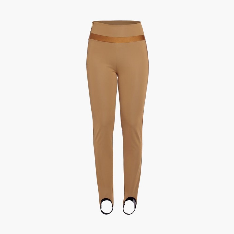 Goldbergh PRAISE ski Leggings Braun | RLVMBA970