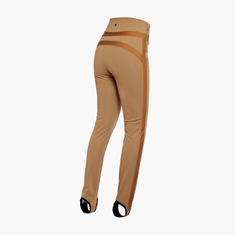Goldbergh PRAISE ski Leggings Braun | RLVMBA970
