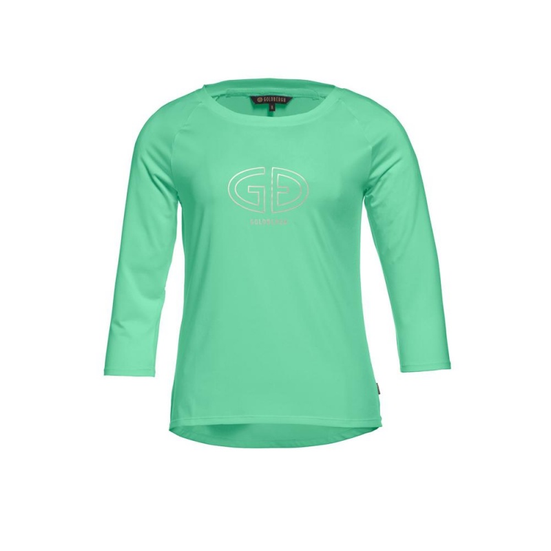 Goldbergh RAVEN 3/4 sleeve T-Shirts Grün | UTLOYZ908