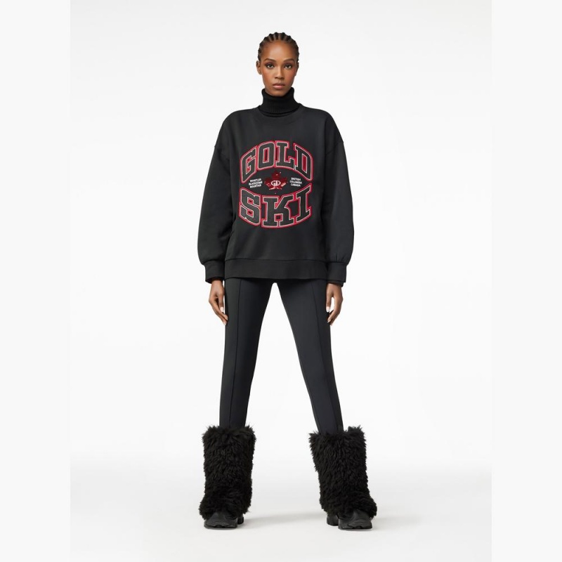 Goldbergh RINK crew neck Ski Pullover Schwarz | MOVADG097