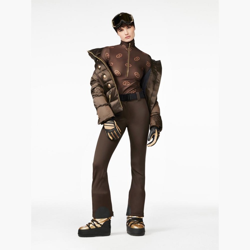 Goldbergh ROBSON Ski Pully Dunkelbraun | GMITAW721
