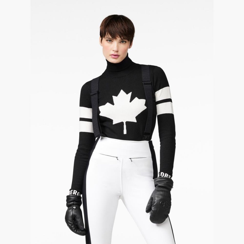 Goldbergh ROCKET long sleeve knit Ski Pullover Schwarz | RGASNT138