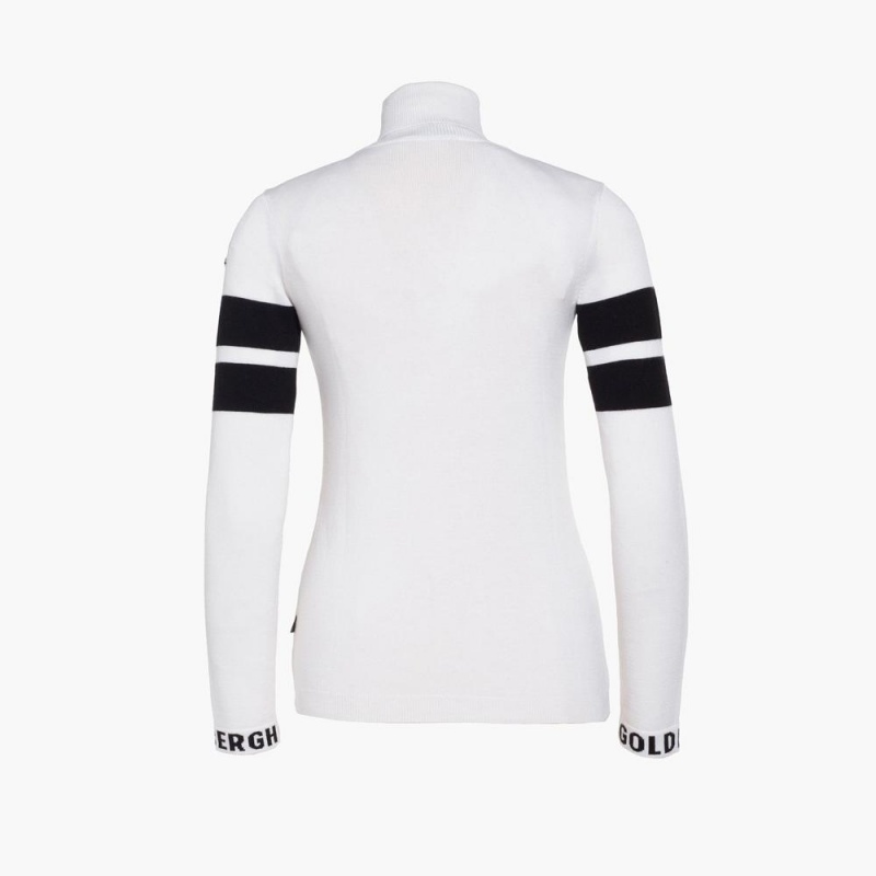 Goldbergh ROCKET long sleeve knit Ski Pullover Weiß | BMKNFU790