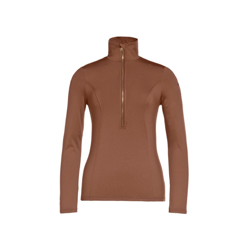 Goldbergh SERENA Ski Pully Dunkelbraun | VMXSRJ873
