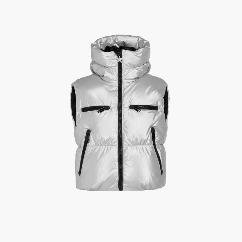 Goldbergh SHINE ski Weste Silber | YEVOXM512