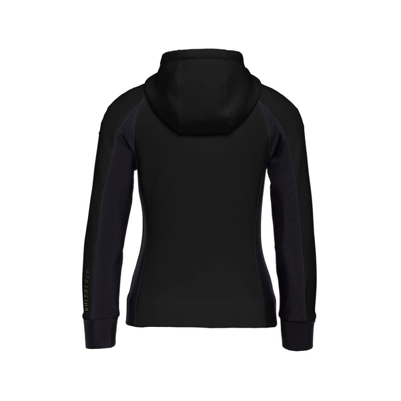 Goldbergh SOFI hooded cardigan Hoodie Schwarz | QMJBXK195