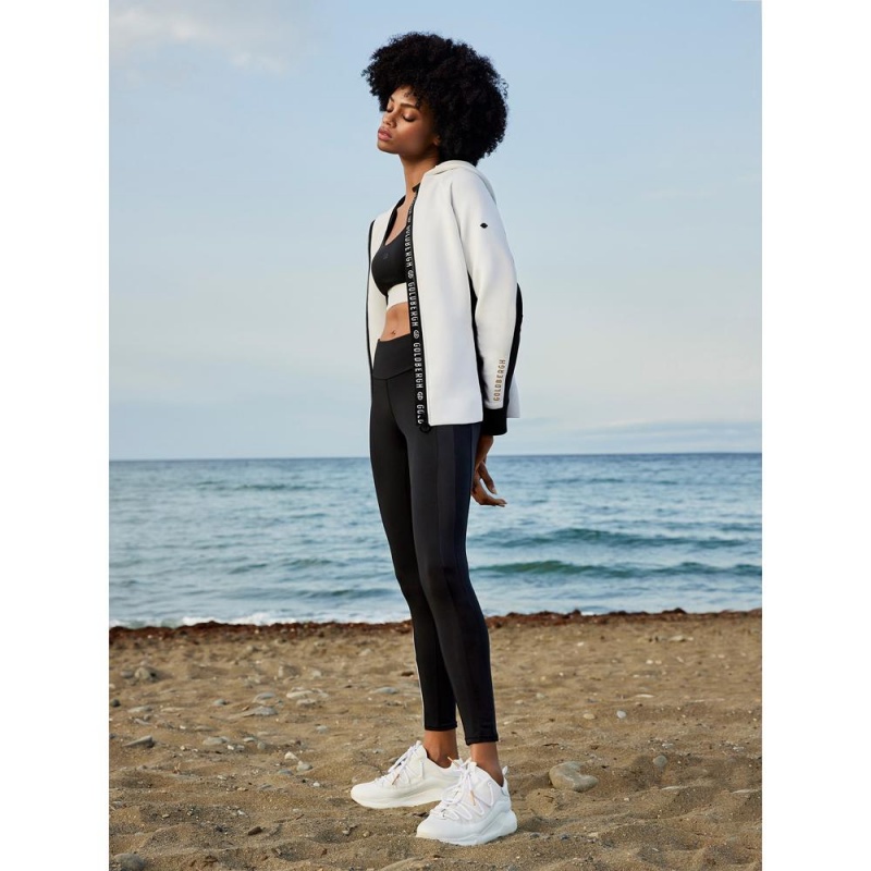 Goldbergh SOFI hooded cardigan Hoodie Weiß | LWVNCY948