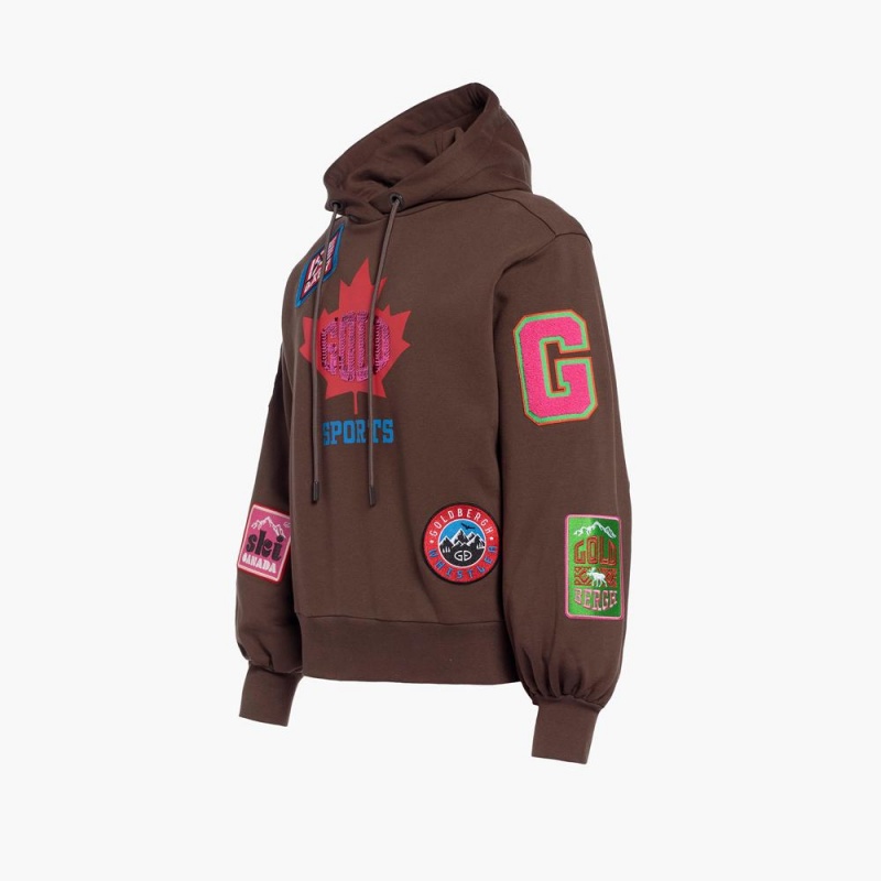 Goldbergh STANLEY hooded Hoodie Braun | LAOTCR738