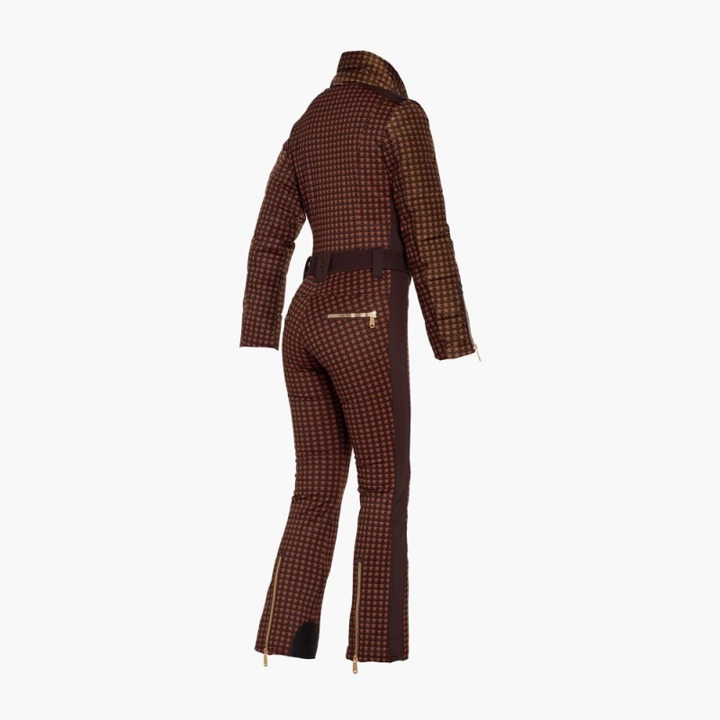 Goldbergh STARSTRUCK Skianzug Dunkelbraun | HJLVTD234