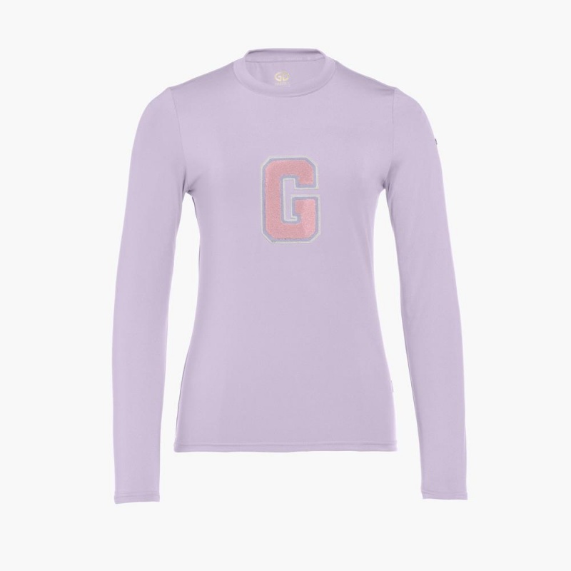 Goldbergh SUPER G long sleeve T-Shirts Lila | NBAJQZ386