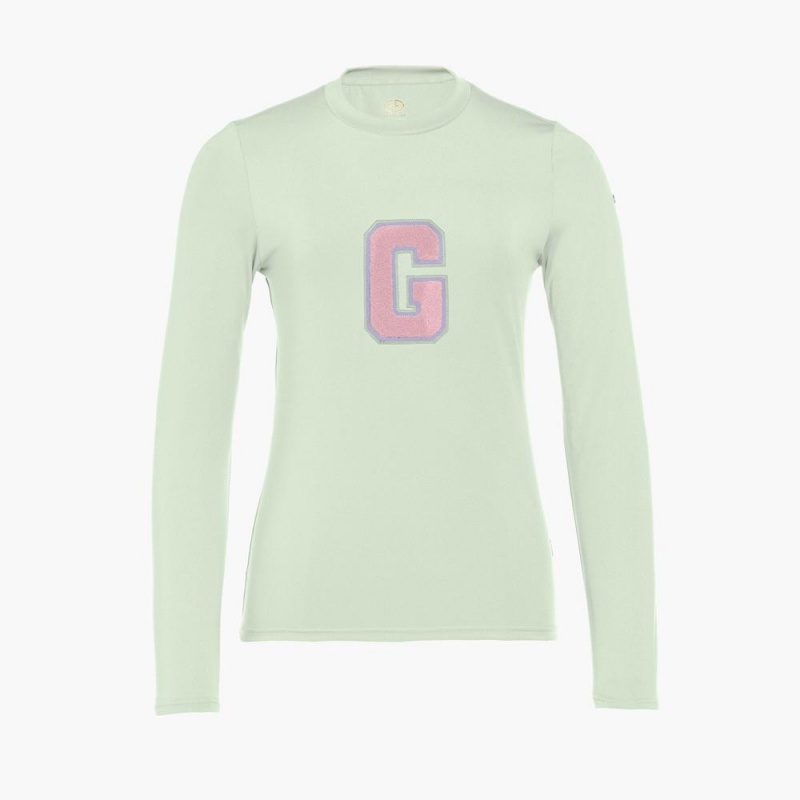 Goldbergh SUPER G long sleeve T-Shirts Mintfarben | QLGEMX405