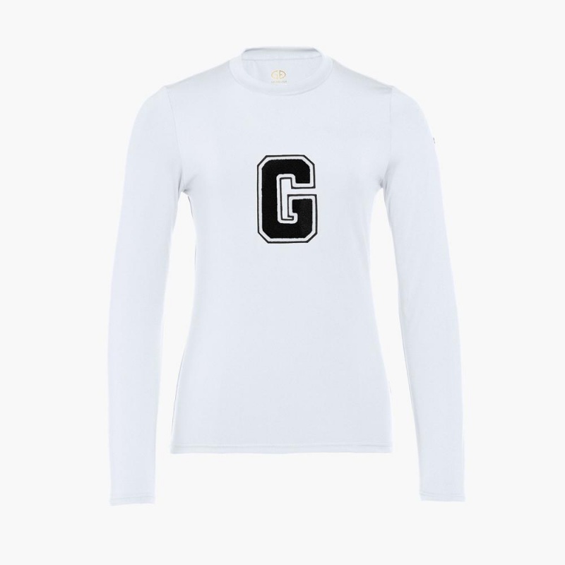Goldbergh SUPER G long sleeve T-Shirts Weiß | MFXPHR821