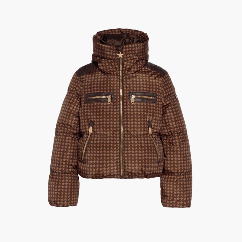 Goldbergh TRACK Skijacke Dunkelbraun | ZTUIQM239