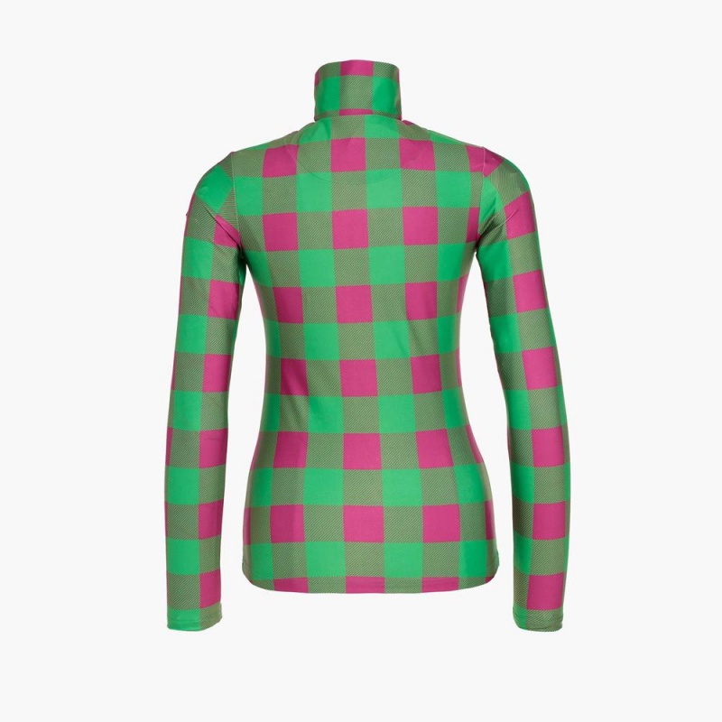 Goldbergh WOODY Ski Pully Grün Rosa | LZHGFU926